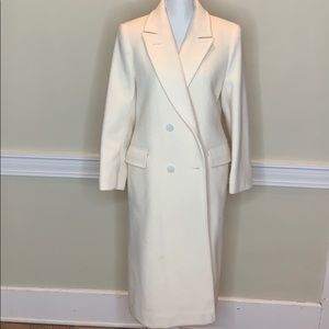 Ivory Pendleton wool mid length coat